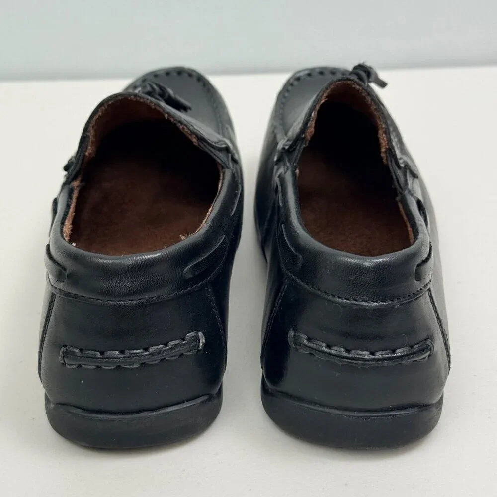 Florsheim Tassel Loafers Boys Size 5.5 M Black Leather Big Kids Dress Shoes